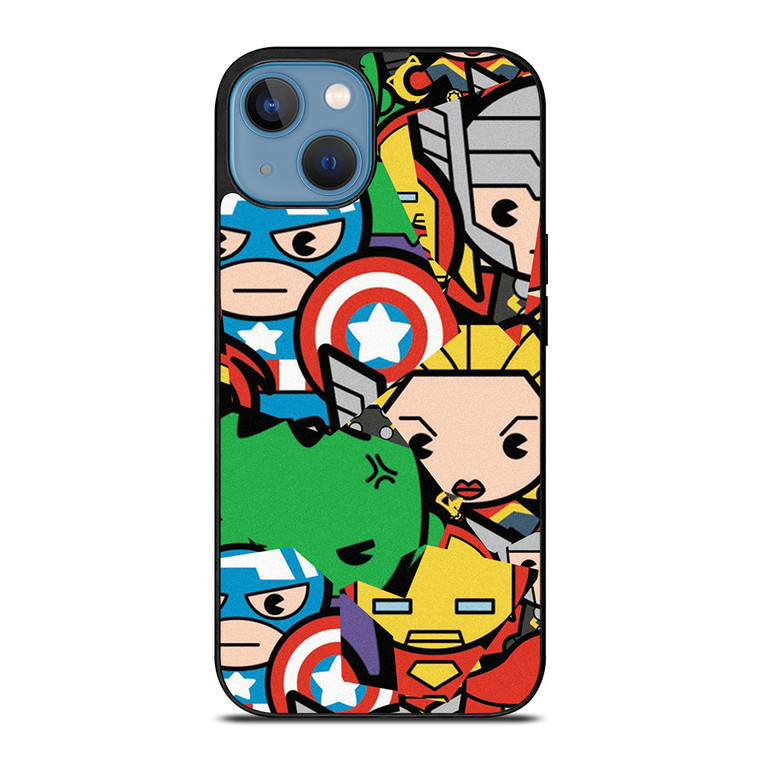 MARVEL COMIC CHARACTERS COLLAGE iPhone 13 Case Cover