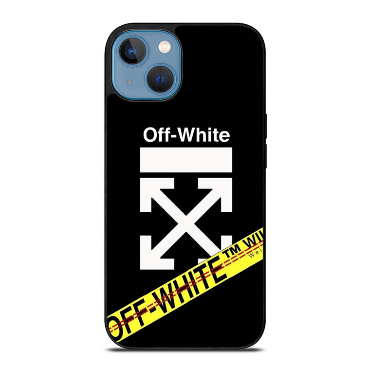 OFF WHITE YELLOW LABEL iPhone 13 Case Cover