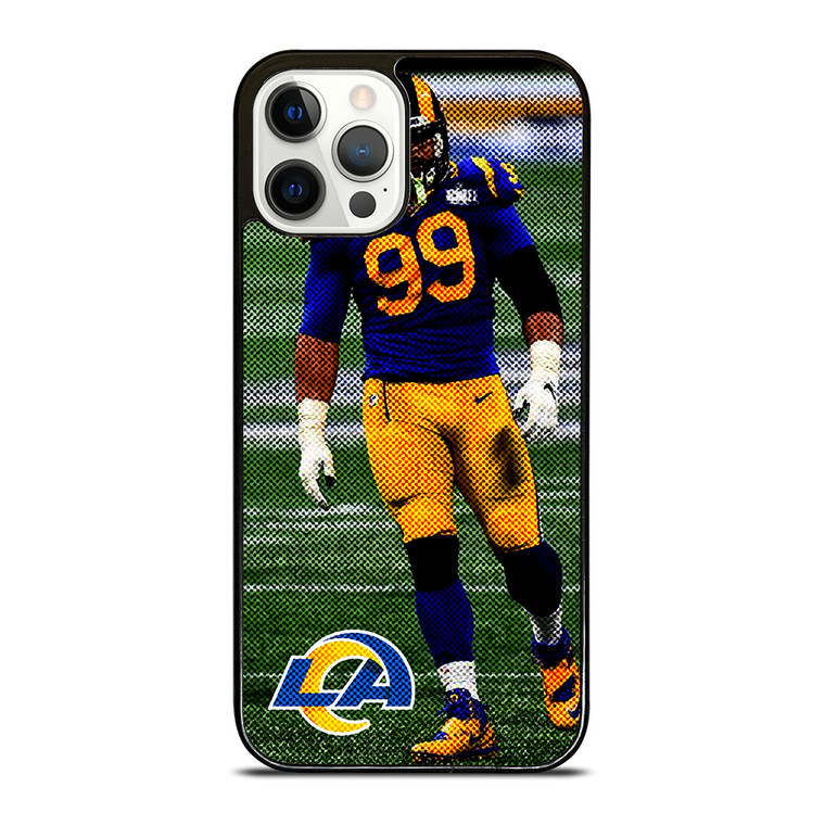 AARON DONALD 99 LOS ANGELES RAMS NFL FOOTBALL 2 iPhone 12 Pro Case Cover