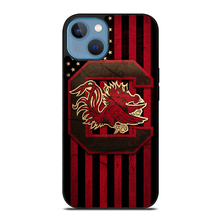 SOUTH CAROLINA GAMECOCKS FOOTBALL FLAG iPhone 13 Case Cover