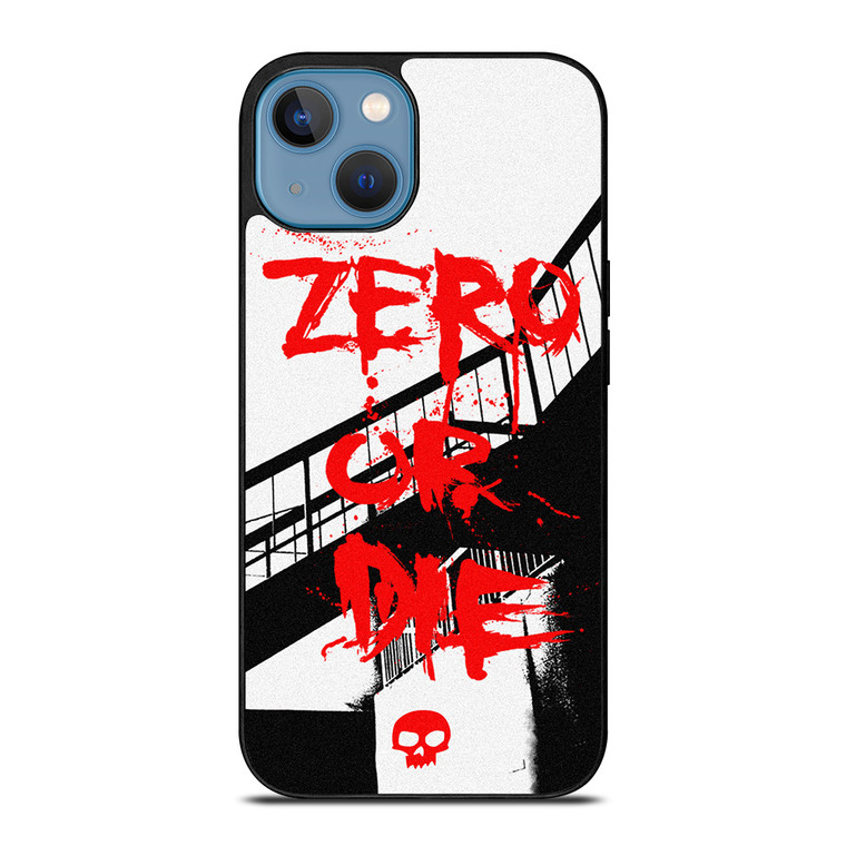 ZERO SKATEBOARDS SLOGAN iPhone 13 Case Cover