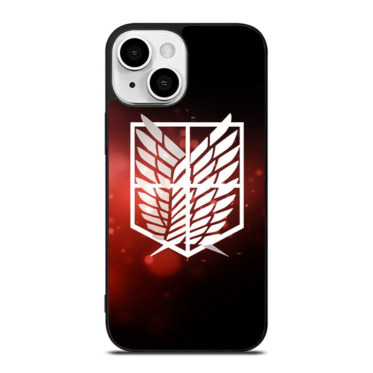 ATTACK ON TITAN LOGO RED iPhone 13 Mini Case Cover