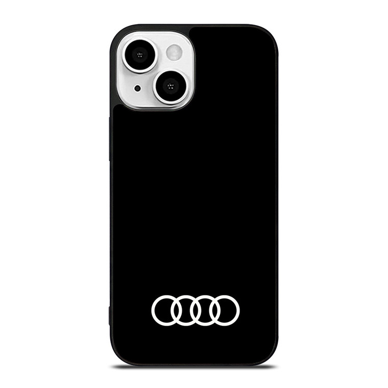 AUDI CAR LOGO BLACK iPhone 13 Mini Case Cover