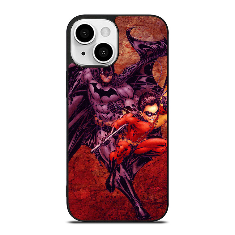 BATMAN AND ROBIN DC SUPERHERO iPhone 13 Mini Case Cover