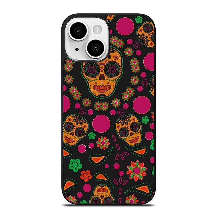 DIA DE LOS MUERTOS PATTERN iPhone 13 Mini Case Cover