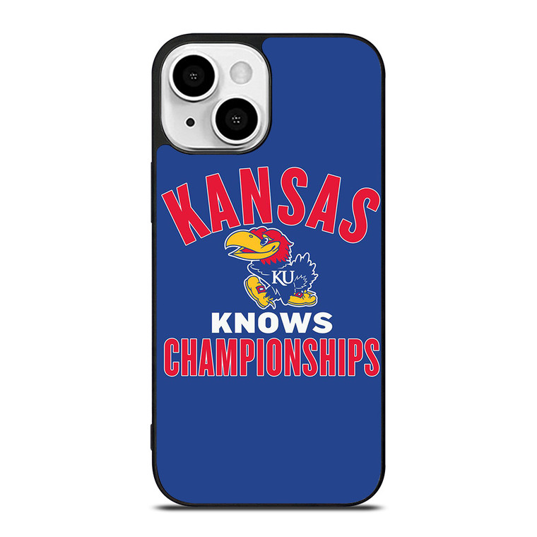 KANSAS JAYHAWKS BASKETBALL CHAMPIONS iPhone 13 Mini Case Cover