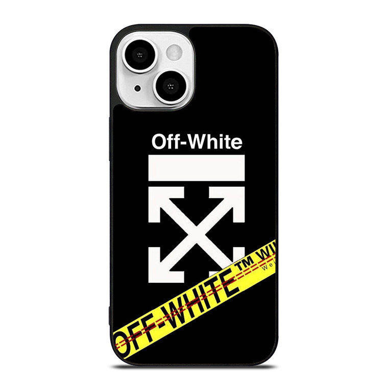 OFF WHITE YELLOW LABEL iPhone 13 Mini Case Cover