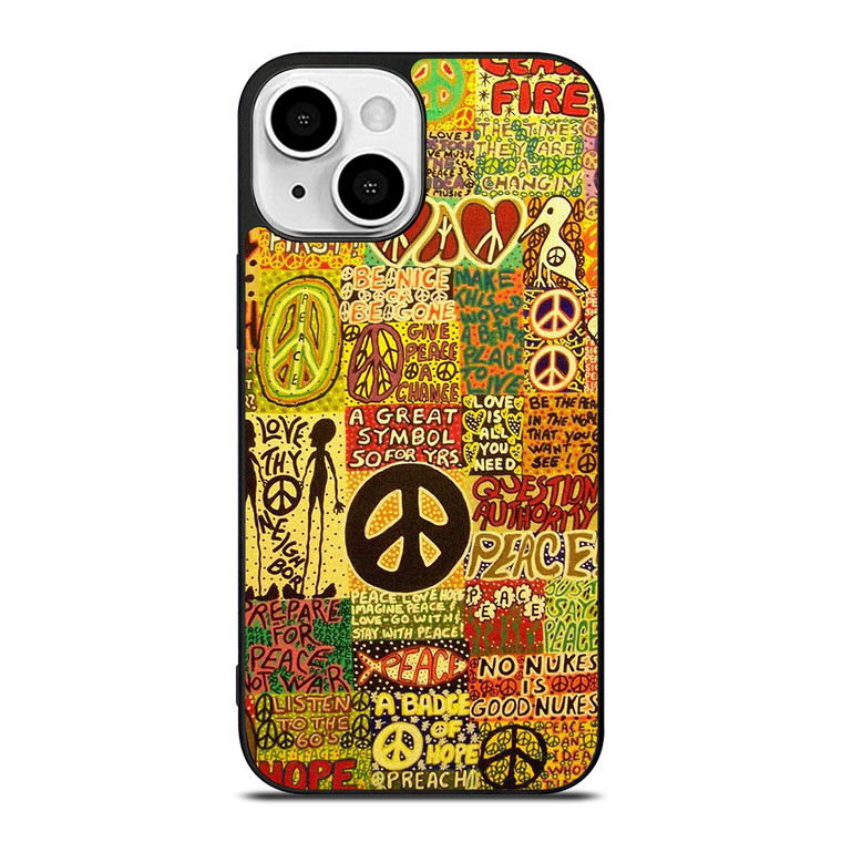 PEACE TAPESTRY PATTERN iPhone 13 Mini Case Cover