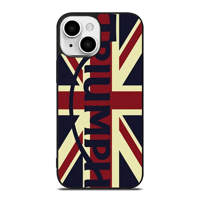 TRIUMPH MOTORCYCLES UNION JACK 2 iPhone 13 Mini Case Cover