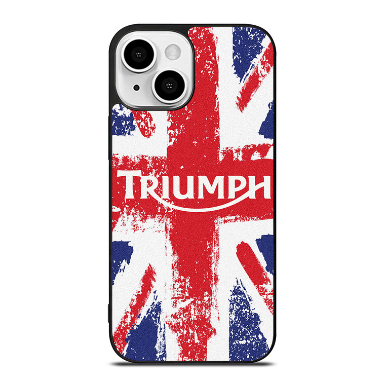 TRIUMPH MOTORCYCLES UNION JACK iPhone 13 Mini Case Cover