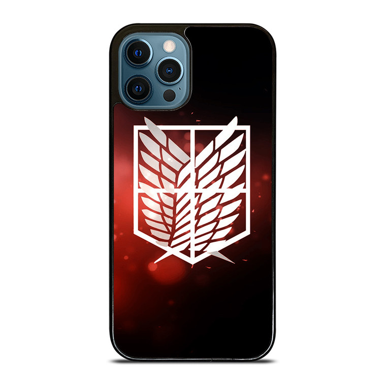 ATTACK ON TITAN LOGO RED iPhone 12 Pro Max Case Cover