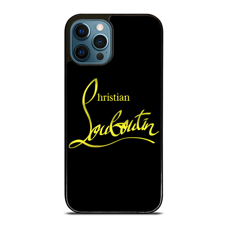 CHRISTIAN LOUBOUTIN GOLD LOGO iPhone 12 Pro Max Case Cover CHRISTIAN LOUBOUTIN GOLD LOGO iPhone 12 Pro Max Case Cover