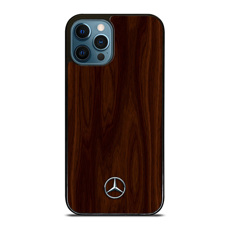 MERCEDES BENZ WOOD BROWN iPhone 12 Pro Max Case Cover