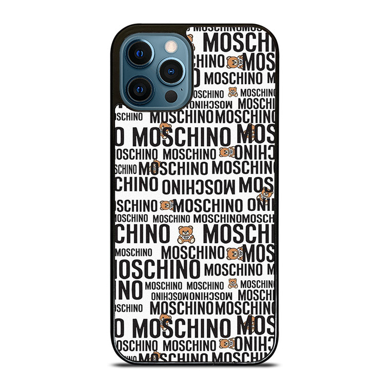 MOSCHINO ABSTRACT LOGO iPhone 12 Pro Max Case Cover