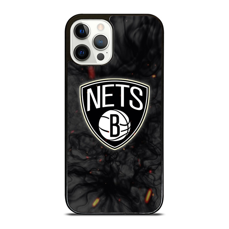 BROOKLYN NETS BASKETBALL NBA FIRE iPhone 12 Pro Case Cover