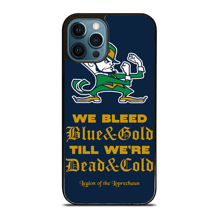 NOTRE DAME BLEED BLUE AND GOLD iPhone 12 Pro Max Case Cover