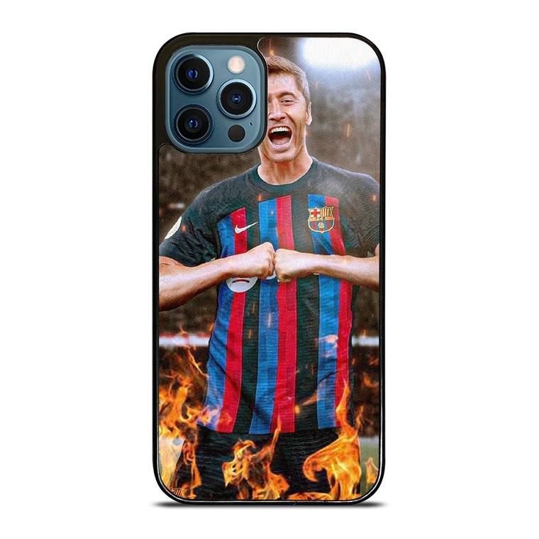 ROBERT LEWANDOWSKI FC BARCELONA iPhone 12 Pro Max Case Cover