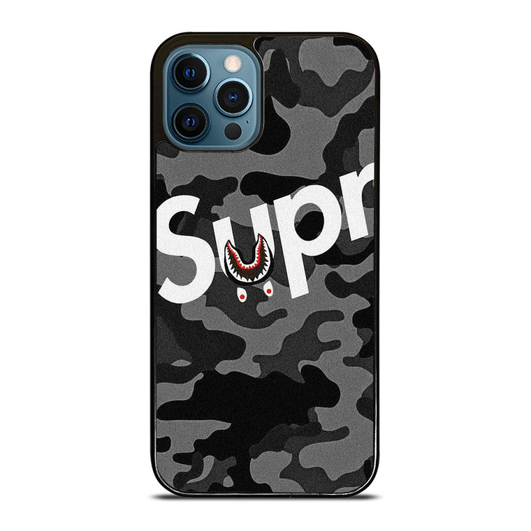 SUPREME BAPE SHARK iPhone 12 Pro Max Case Cover