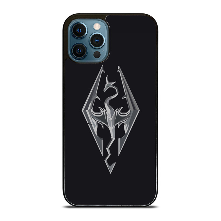THE ELDER SCROLLS SKYRIM FLAT LOGO iPhone 12 Pro Max Case Cover