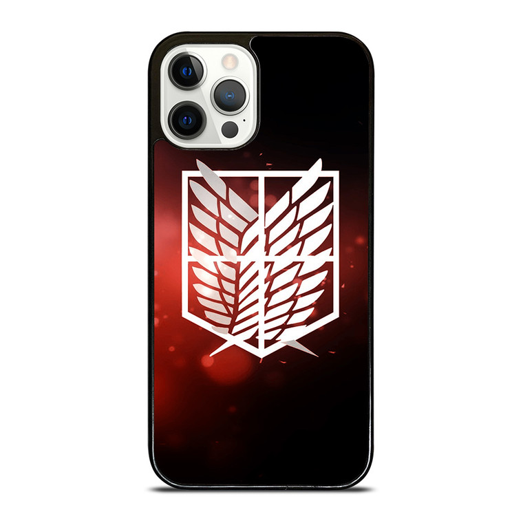 ATTACK ON TITAN LOGO RED iPhone 12 Pro Case Cover