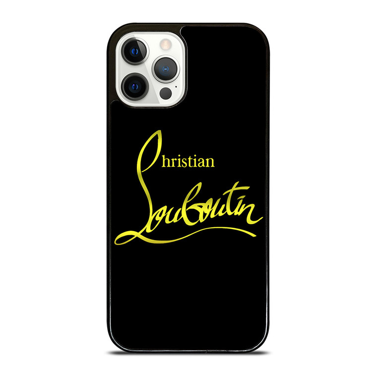 CHRISTIAN LOUBOUTIN GOLD LOGO iPhone 12 Pro Case Cover CHRISTIAN LOUBOUTIN GOLD LOGO iPhone 12 Pro Case Cover