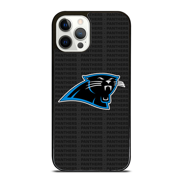 CAROLINA PANTHERS FOOTBALL TEXT iPhone 12 Pro Case Cover