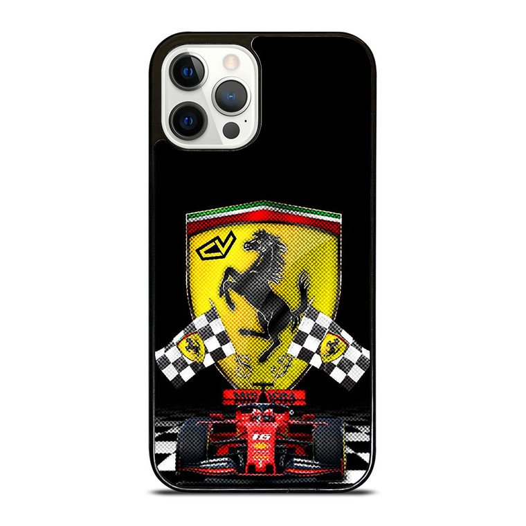 CHARLES LECLERC FERRARI FORMULA ONE F1 RACING 4 iPhone 12 Pro Case Cover