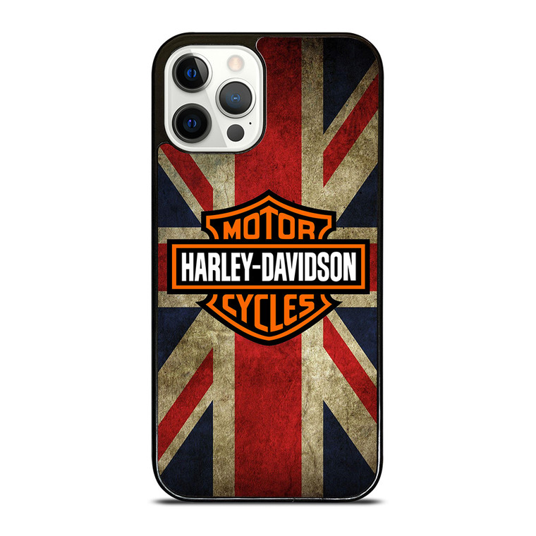 HARLEY DAVIDSON BRITISH UNION JACK iPhone 12 Pro Case Cover