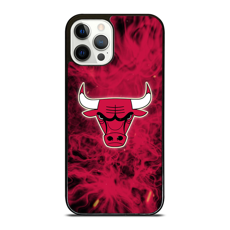 CHICAGO BULLS BASKETBALL NBA FIRE iPhone 12 Pro Case Cover