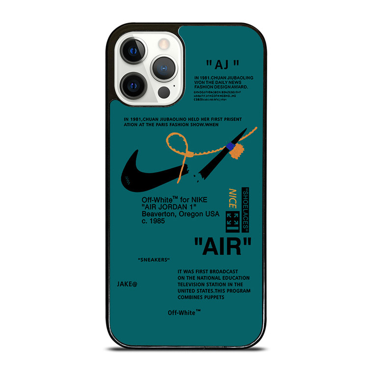 NIKE AIR OFF WHITE TOSCA iPhone 12 Pro Case Cover