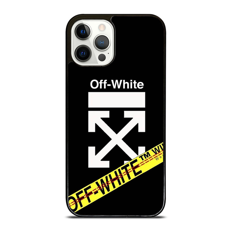 OFF WHITE YELLOW LABEL iPhone 12 Pro Case Cover