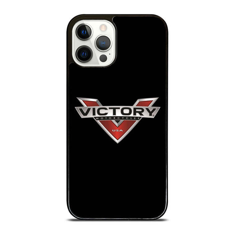 VICTORY MOTORCYCLES USA BLACK iPhone 12 Pro Case Cover