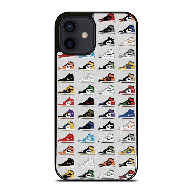 AIR JORDAN SHOES COLLAGE iPhone 12 Mini Case Cover