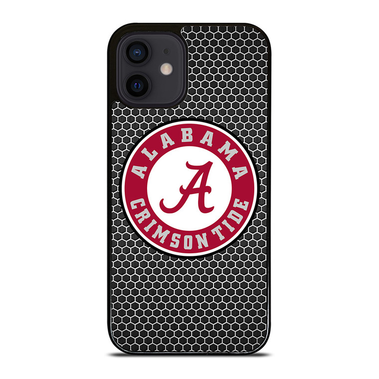 ALABAMA CRIMSON TIDE FOOTBALL METAL iPhone 12 Mini Case Cover