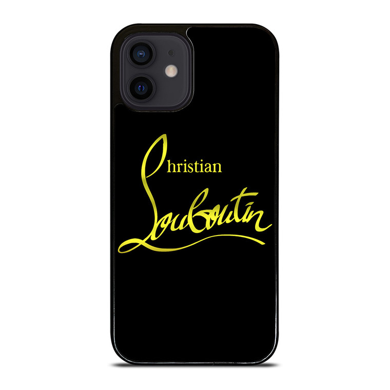 CHRISTIAN LOUBOUTIN GOLD LOGO iPhone 12 Mini Case Cover