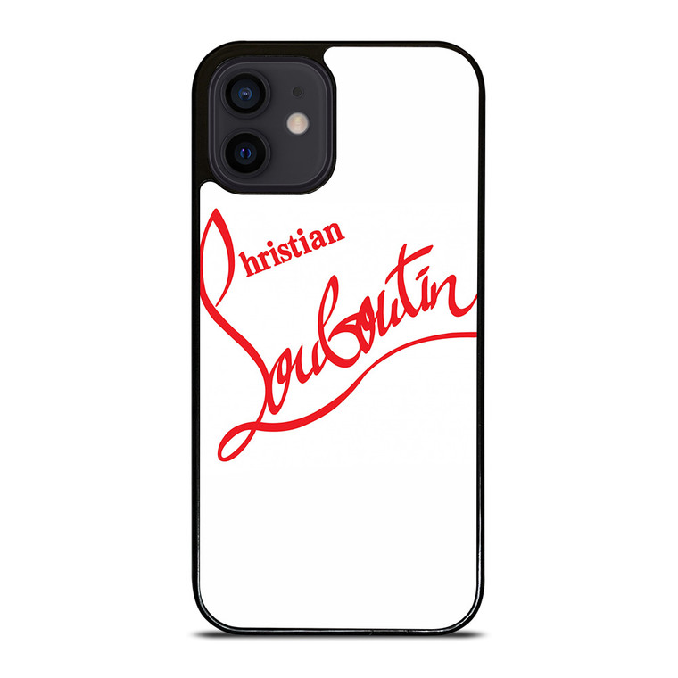 CHRISTIAN LOUBOUTIN WHITE iPhone 12 Mini Case Cover