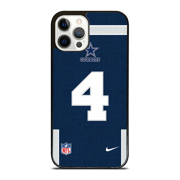 DALLAS COWBOYS DAK PRESCOTT 4 NFL NIKE iPhone 12 Pro Case Cover DALLAS COWBOYS DAK PRESCOTT 4 NFL NIKE iPhone 12 Pro Case Cover