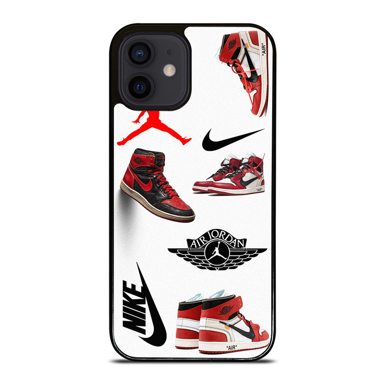 NIKE AIR JORDAN SHOES COLLAGE iPhone 12 Mini Case Cover
