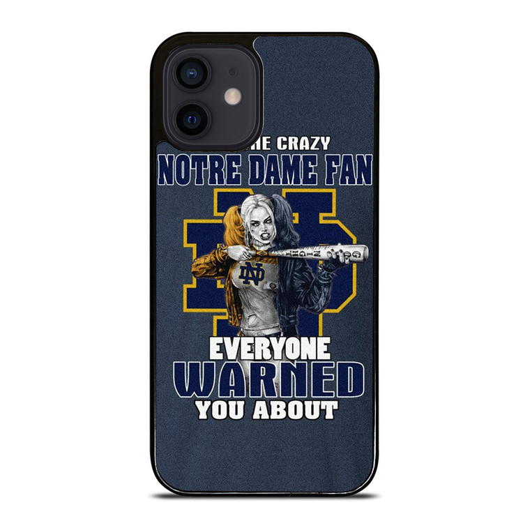 NOTRE DAME FIGHTING HARLEY QUINN iPhone 12 Mini Case Cover