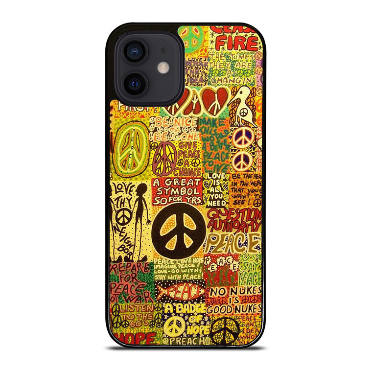 PEACE TAPESTRY PATTERN iPhone 12 Mini Case Cover