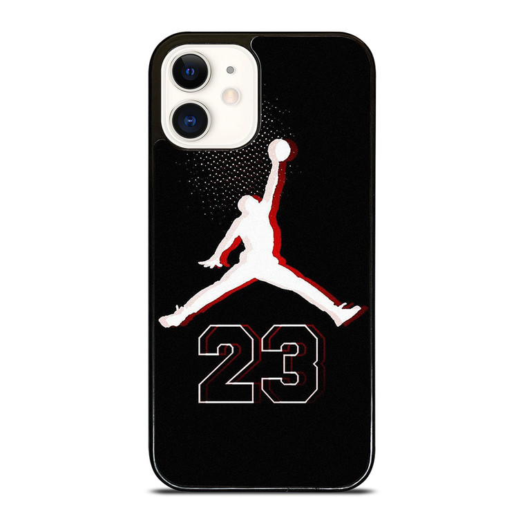 AIR JORDAN 23 GLITCH iPhone 12 Case Cover AIR JORDAN 23 GLITCH iPhone 12 Case Cover