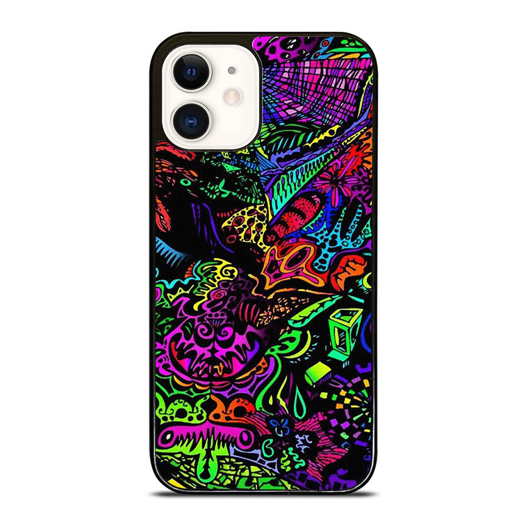 ALICE IN WONDERLAND TRIPPY PSYCHEDELIC iPhone 12 Case Cover