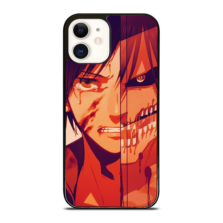 ATTACK ON TITAN EREN YEAGER ANIME iPhone 12 Case Cover