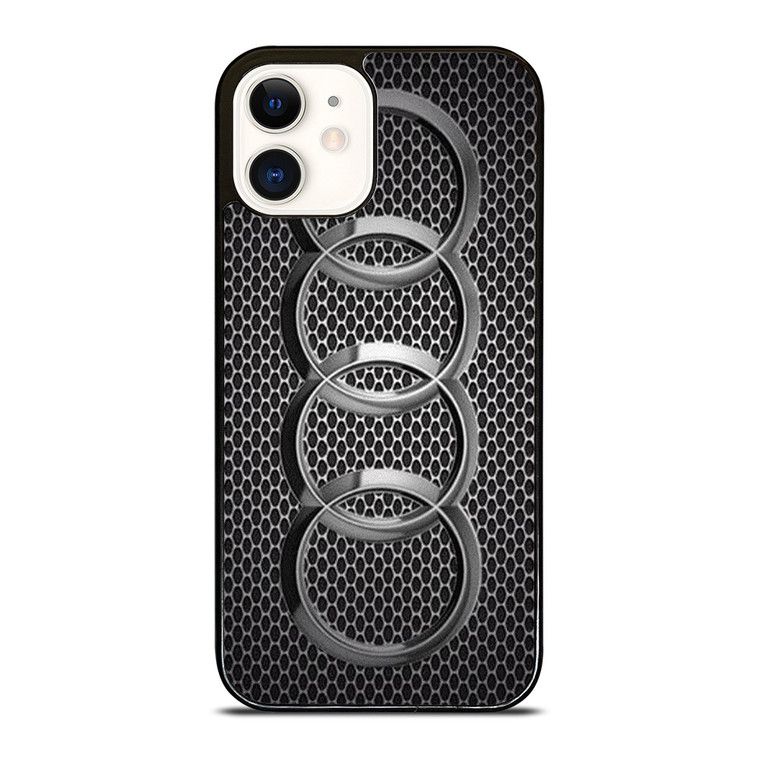 AUDI CAR METAL LOGO iPhone 12 Case Cover