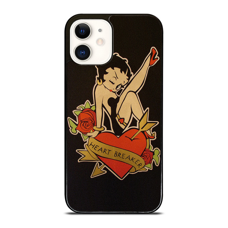 BETTY BOOP HEART BREAKER iPhone 12 Case Cover