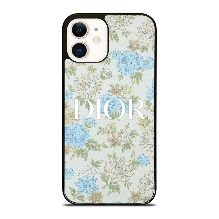 CHRISTIAN DIOR LOGO FLORAL iPhone 12 Case Cover