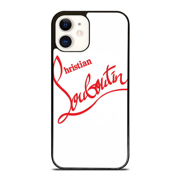 CHRISTIAN LOUBOUTIN WHITE iPhone 12 Case Cover