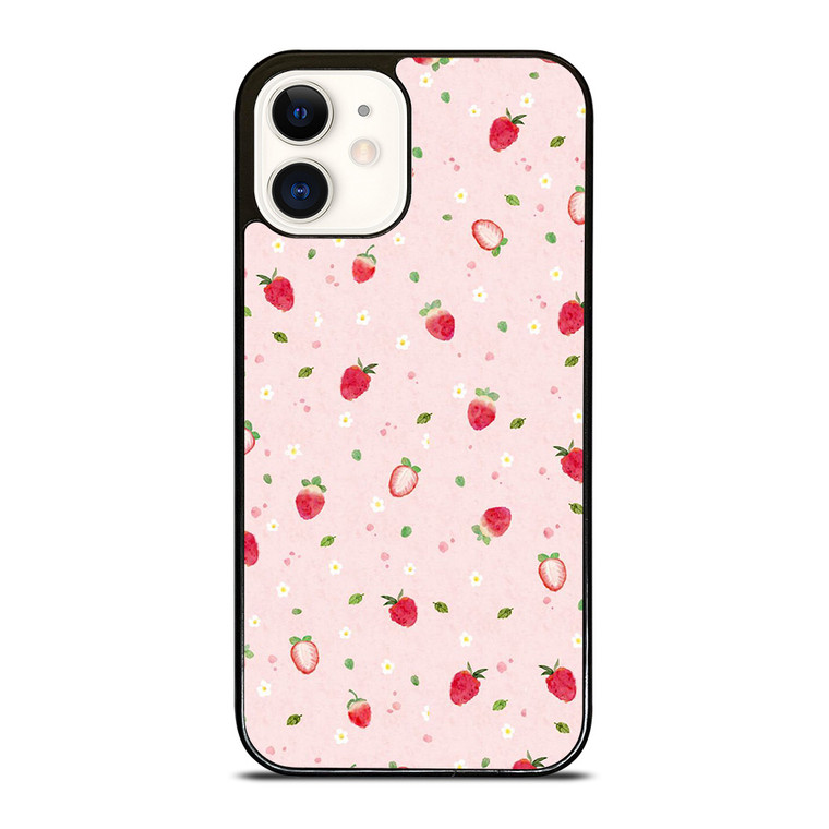CUTE STRAWBERRY PATTERN iPhone 12 Case Cover