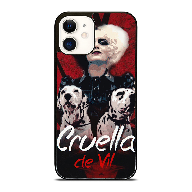 DISNEY CRUELLA DE VIL DALMATIAN iPhone 12 Case Cover