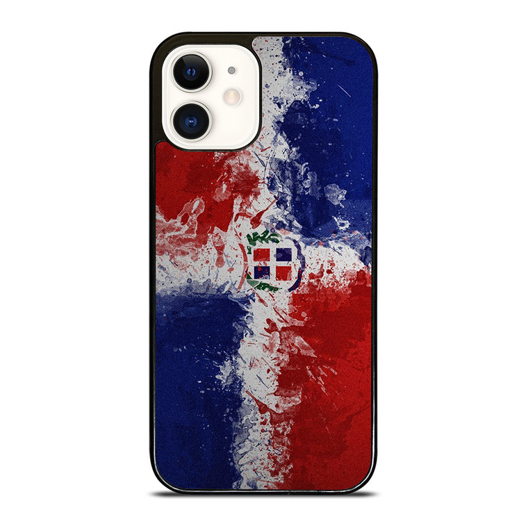 DOMINICAN REPUBLIC FLAG ART iPhone 12 Case Cover DOMINICAN REPUBLIC FLAG ART iPhone 12 Case Cover